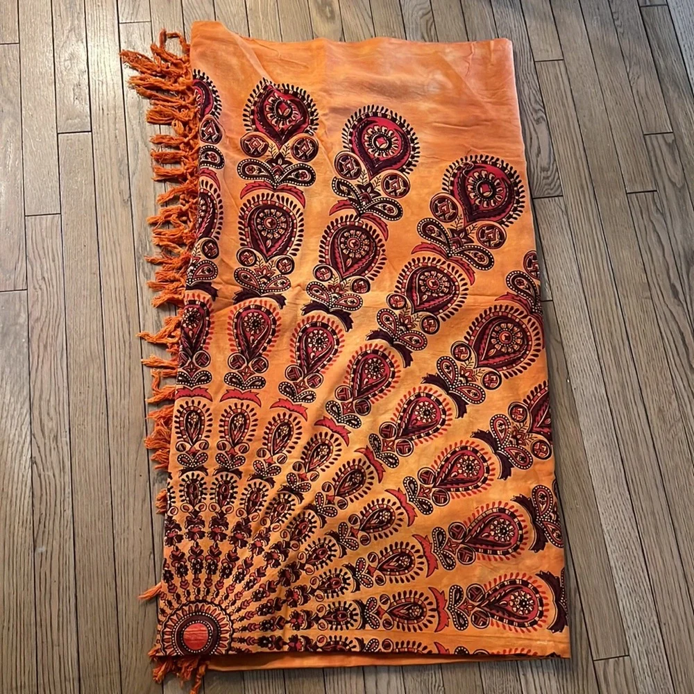 Orange tapestry